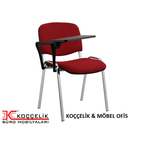 KC3110 konferans sandalyesi,yazı tablalı öğrenci sandalyesi,krom ayaklı yazı tablalı form sandalye