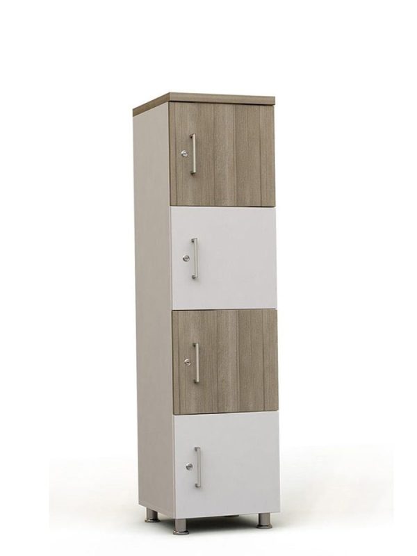 4 Bölmeli Kilitli Evrak Dolabı