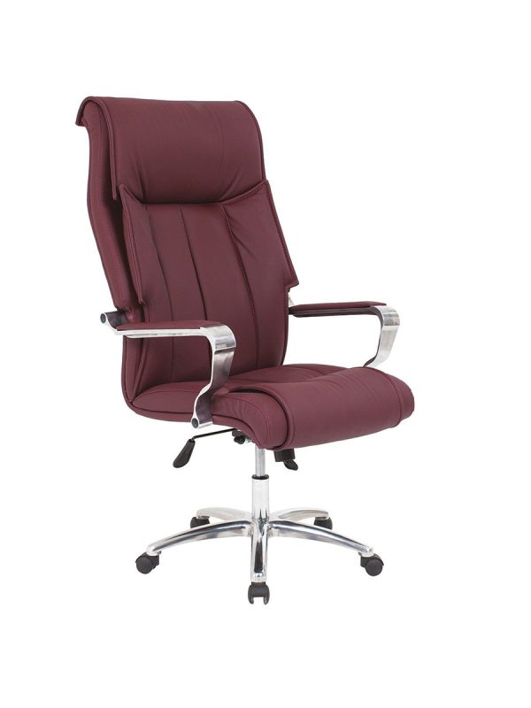 Metal Ayaklı Bordo Makam Koltuğu